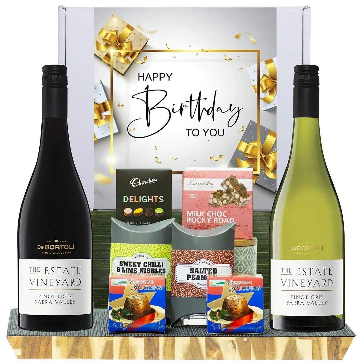 26829C Happy Birthday Hamper with De Bortoli The Estate Collection