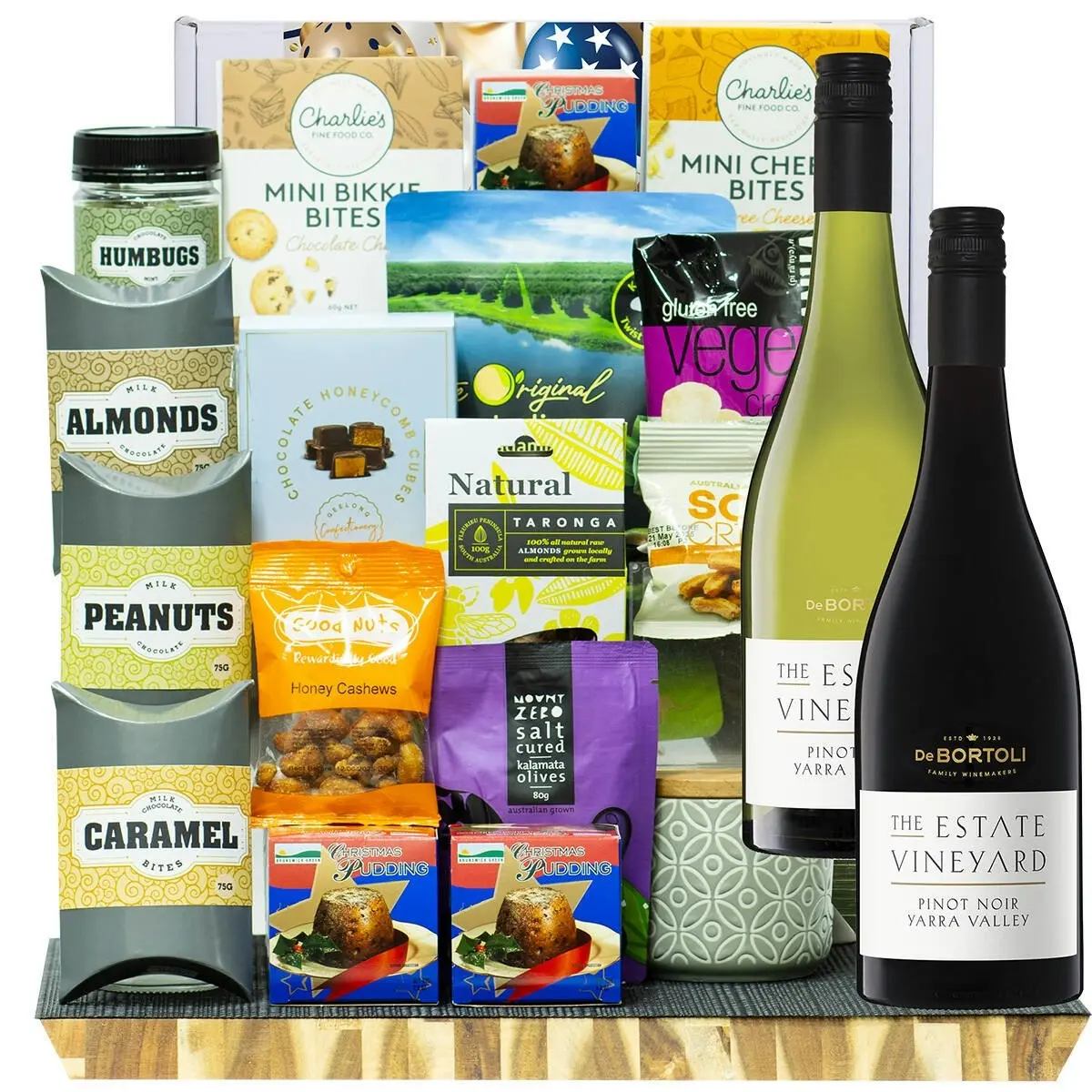 27829F Congratulations Gourmet Hamper with De Bortoli The Estate Collection