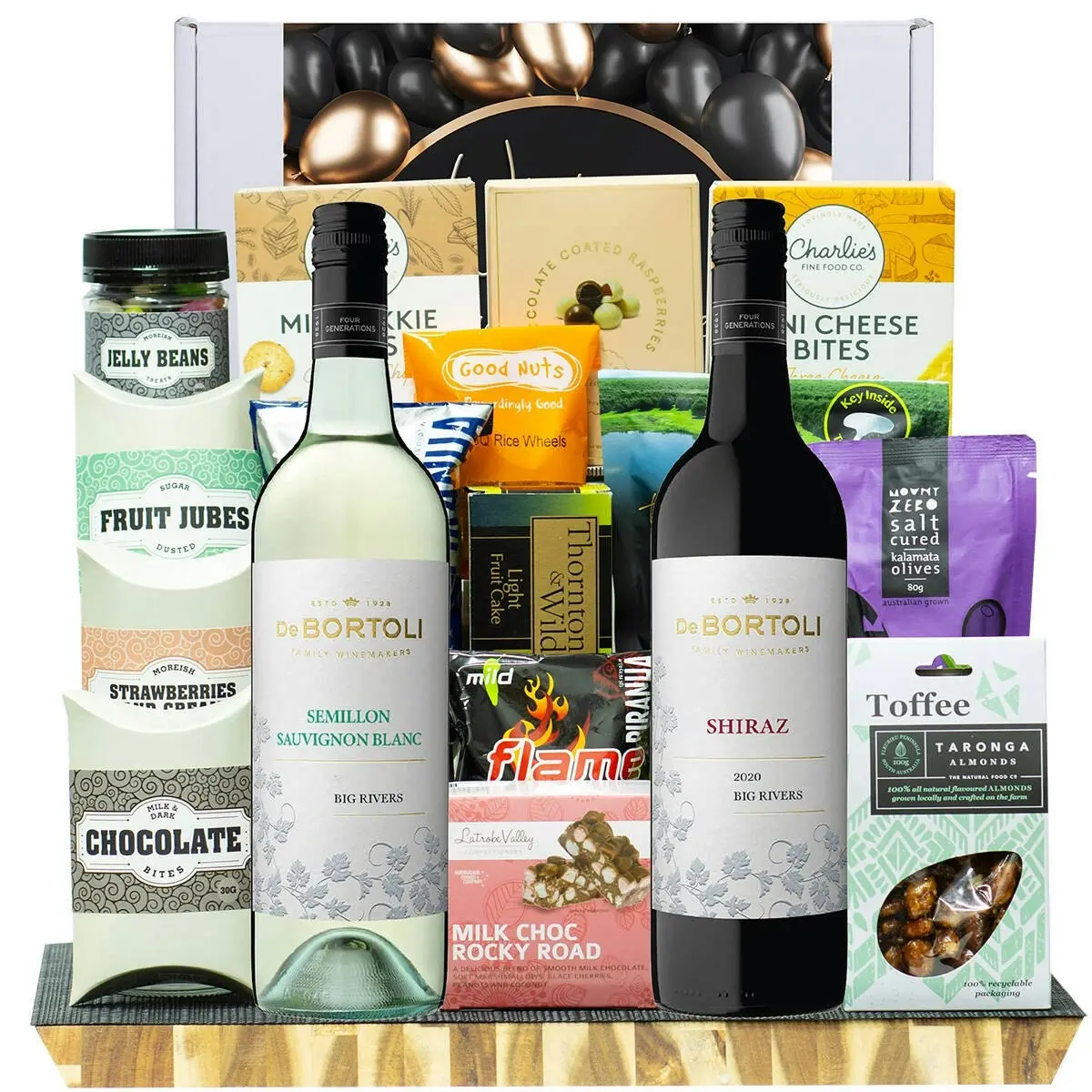 27923D All The Best Gourmet Hamper with De Bortoli Big Rivers