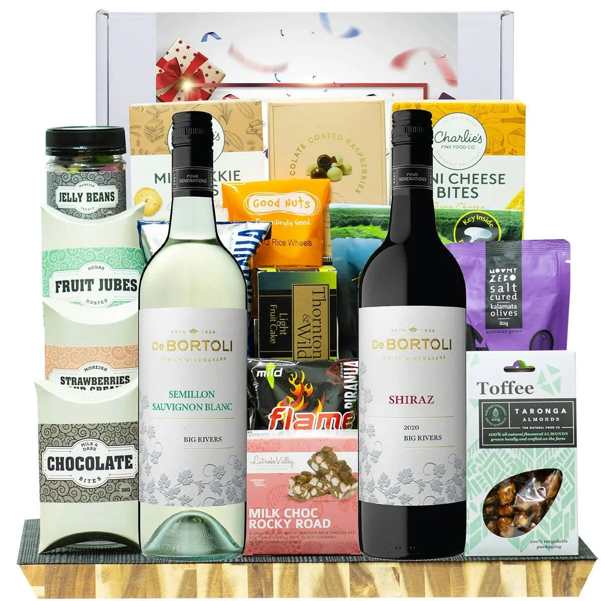 27923E Just For You Gourmet Hamper with De Bortoli Big Rivers