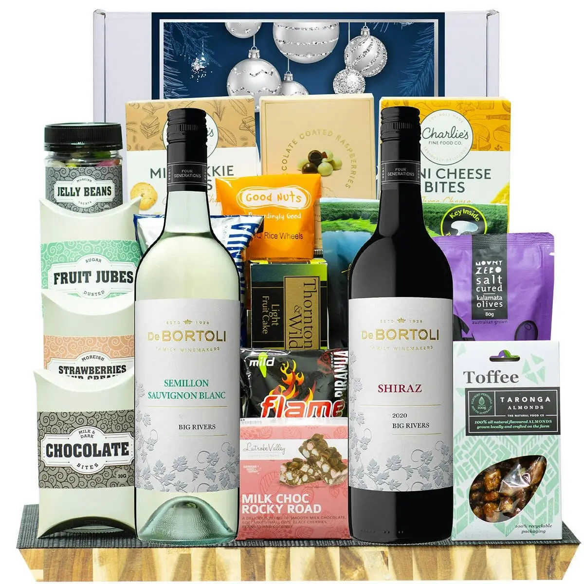 27923W Christmas Gourmet Hamper with De Bortoli Big Rivers