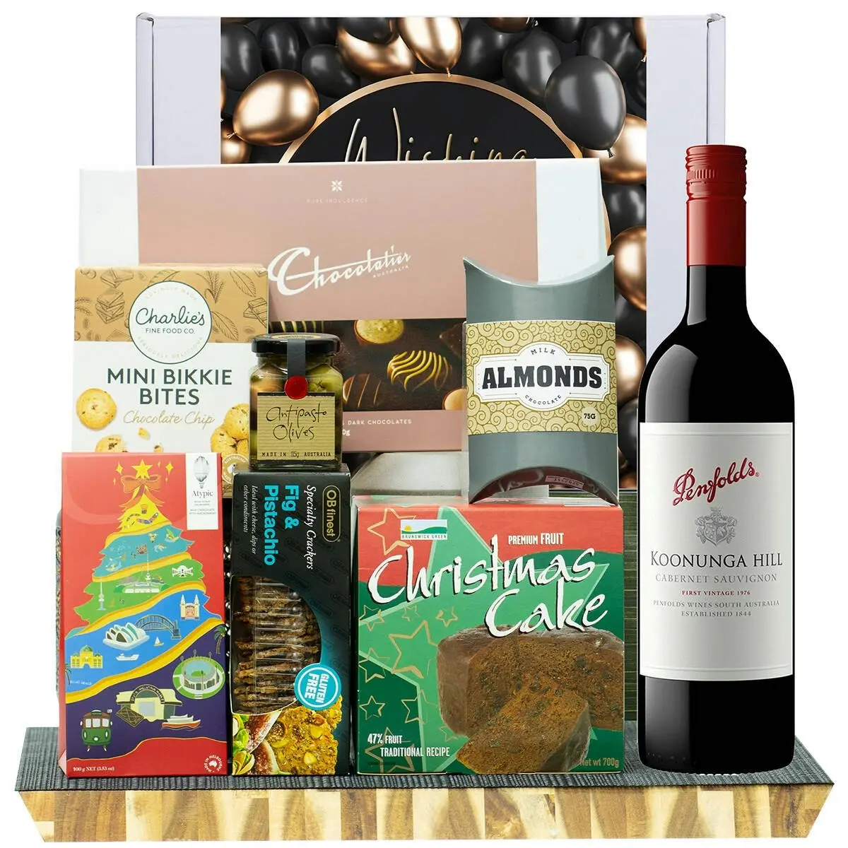 28002D All The Best Gourmet Hamper with Penfolds Koonunga Hill Cabernet Sauvignon