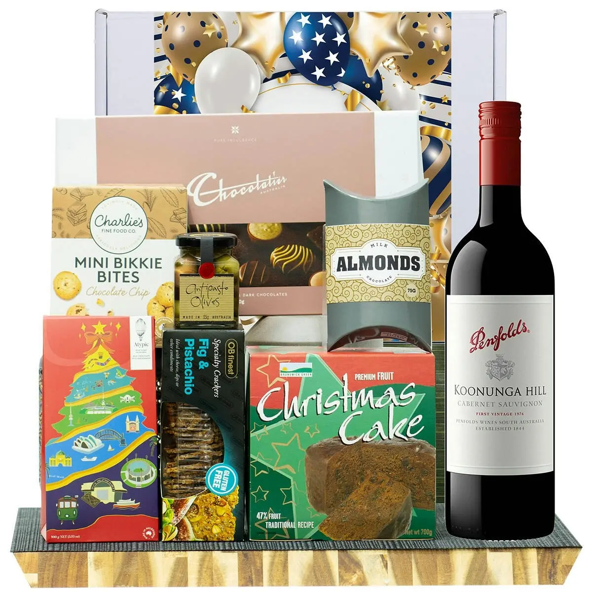 28002F Congratulations Gourmet Hamper with Penfolds Koonunga Hill Cabernet Sauvignon