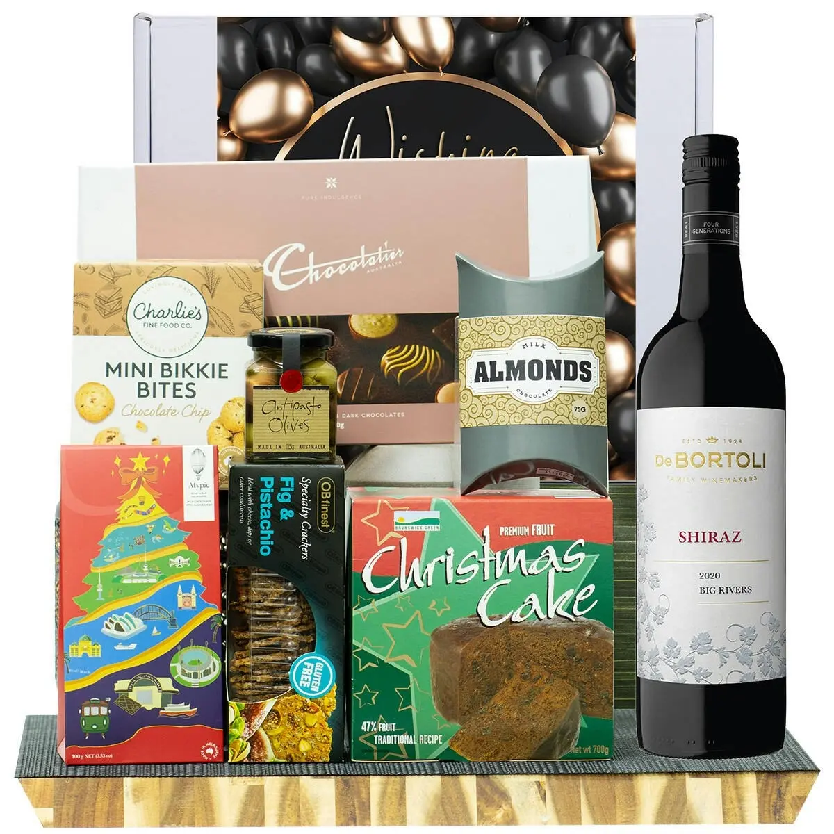 28021D All The Best Gourmet Hamper with De Bortoli Big Rivers Shiraz