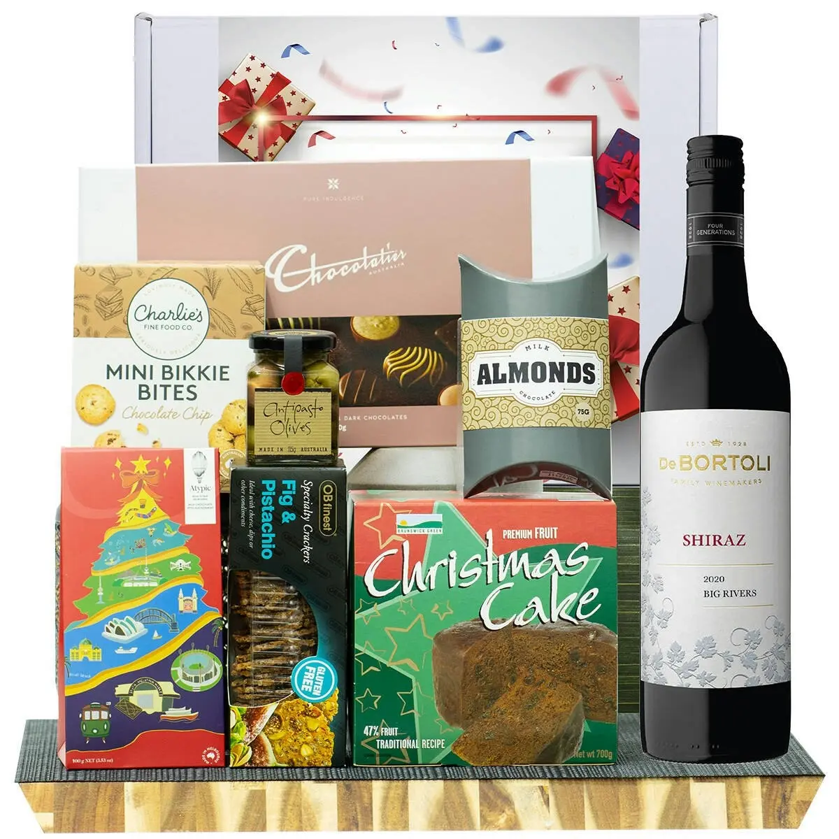 28021E Just For You Gourmet Hamper with De Bortoli Big Rivers Shiraz