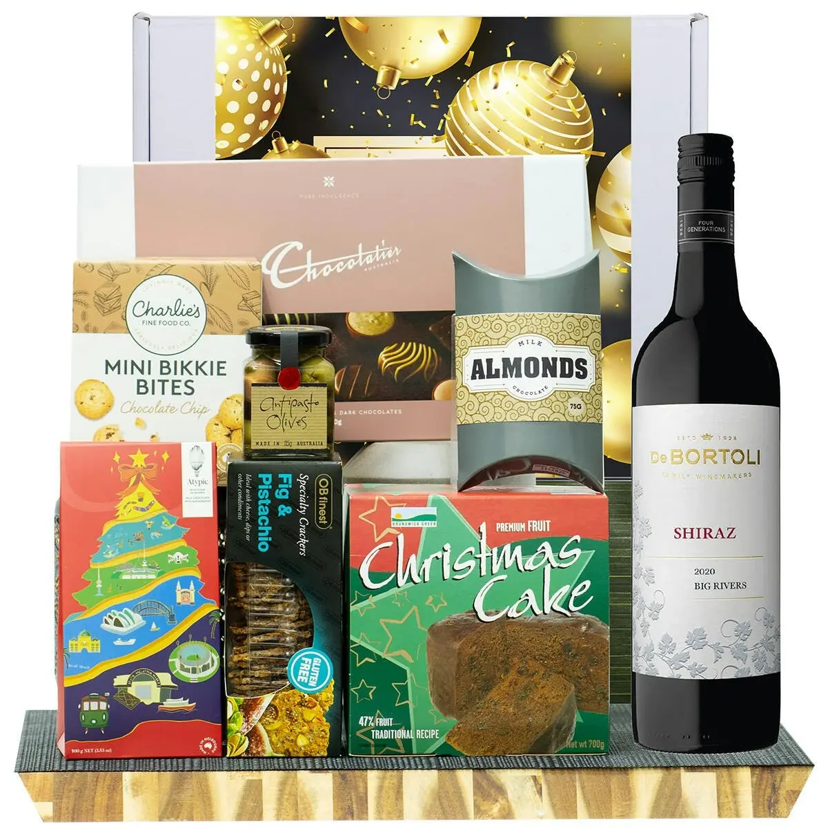 28021V Christmas Gourmet Hamper with De Bortoli Big Rivers Shiraz