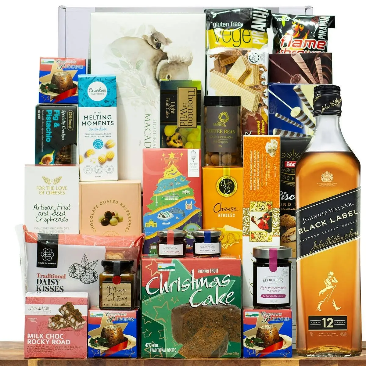 28771C Happy Birthday Gourmet Hamper with Johnnie Walker Black Label