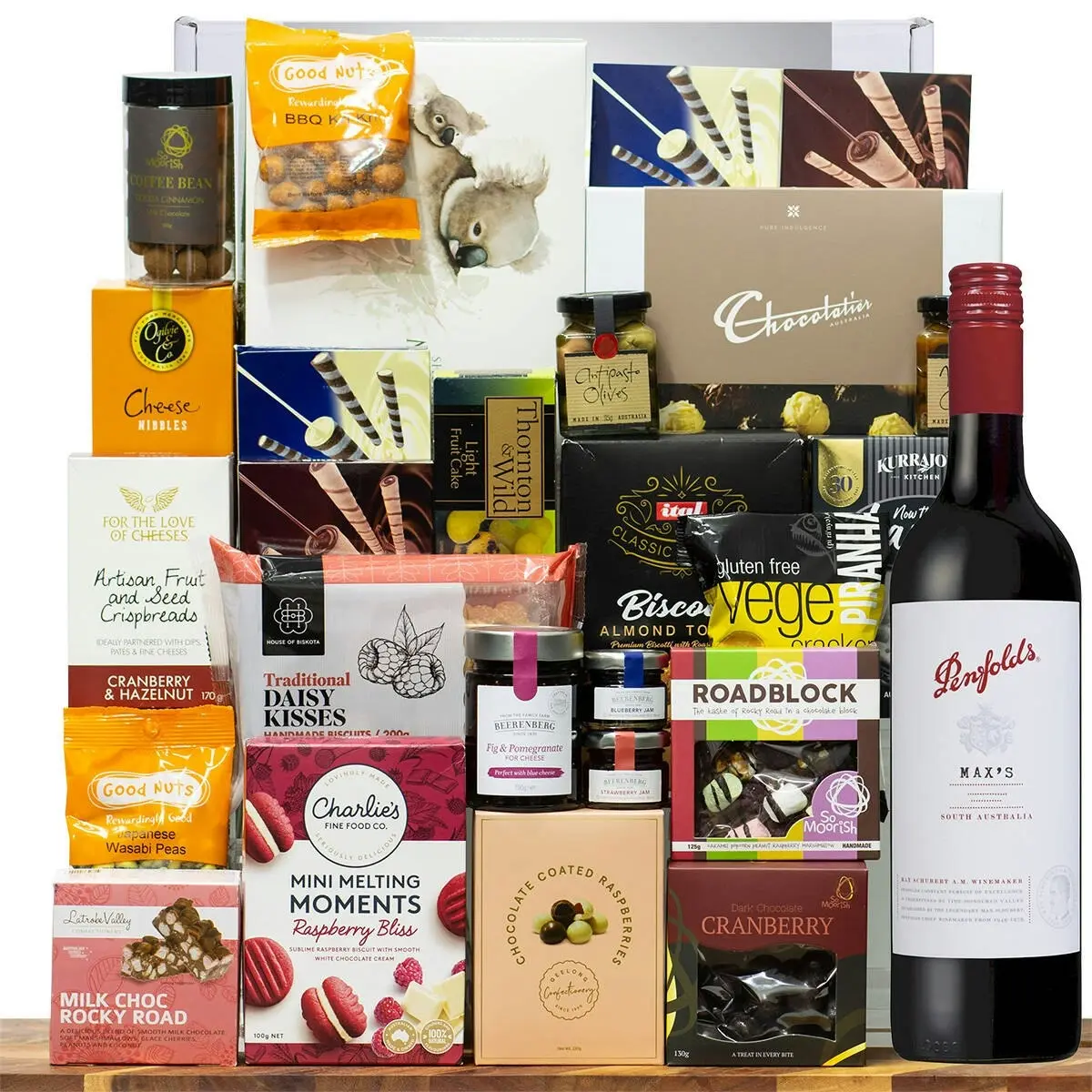 28905C Happy Birthday Gourmet Hamper with Penfolds Max’s Cabernet Sauvignon