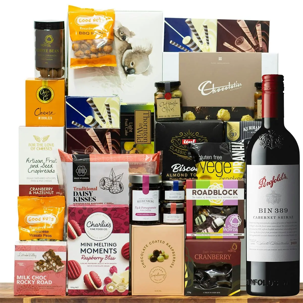 28909A Gourmet Hamper with Penfolds Bin 389 Cabernet Shiraz