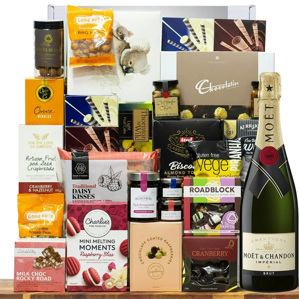 28961C Happy Birthday Gourmet Hamper with Moet & Chandon