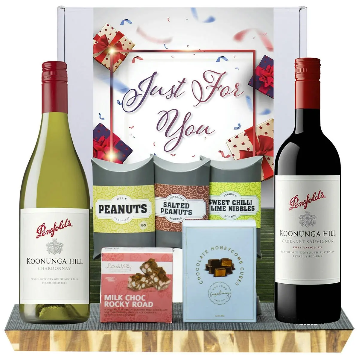 29004E Just For You Gourmet Hamper with Penfolds Koonunga Hill