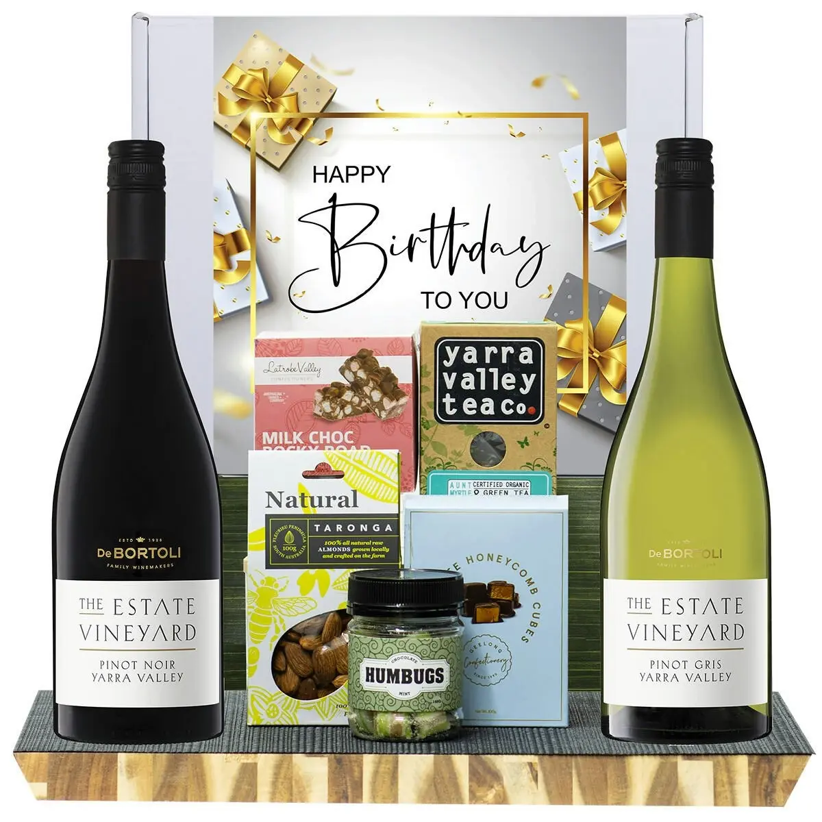 29129C Happy Birthday Gourmet Hamper with De Bortoli The Estate Collection