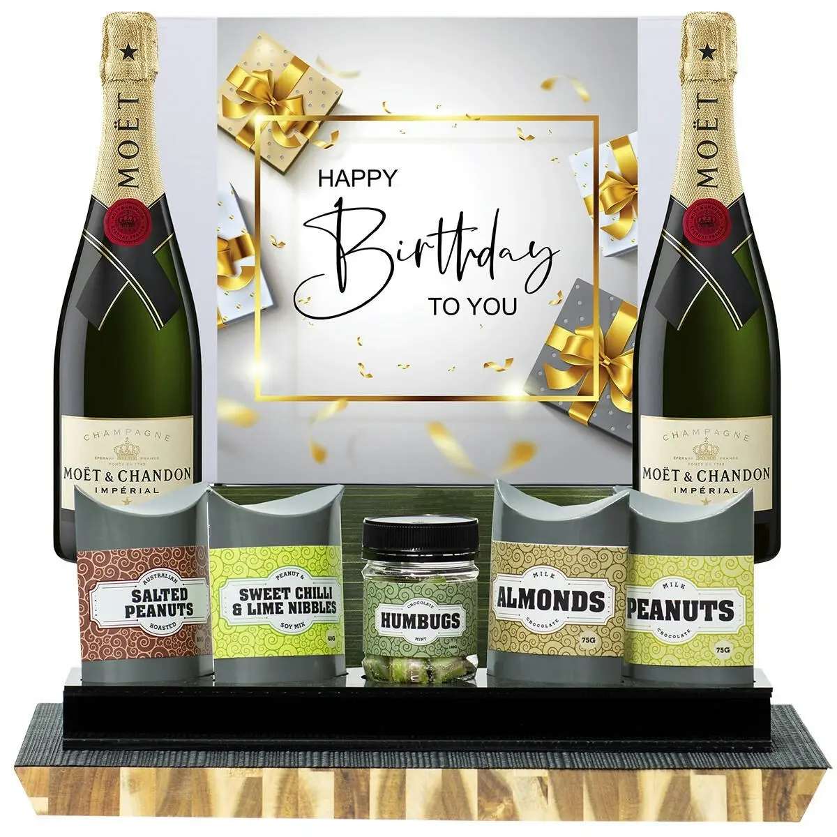 29261C Happy Birthday Gourmet Hamper with Moet & Chandon