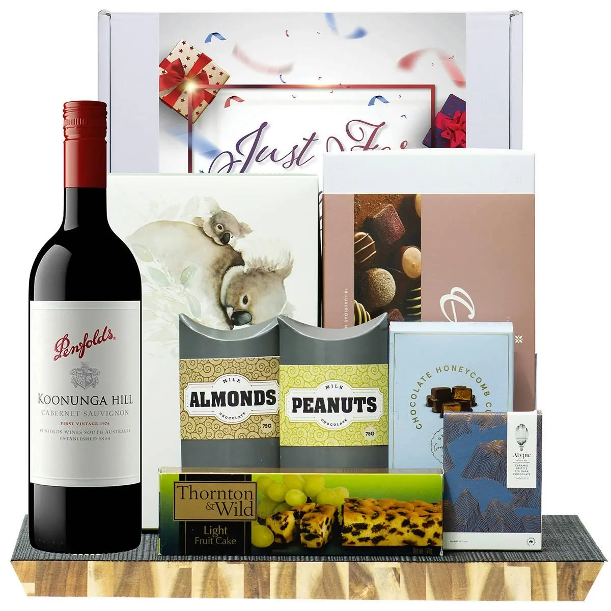 29302E Just For You Gourmet Hamper with Penfolds Koonunga Hill Cabernet Sauvignon