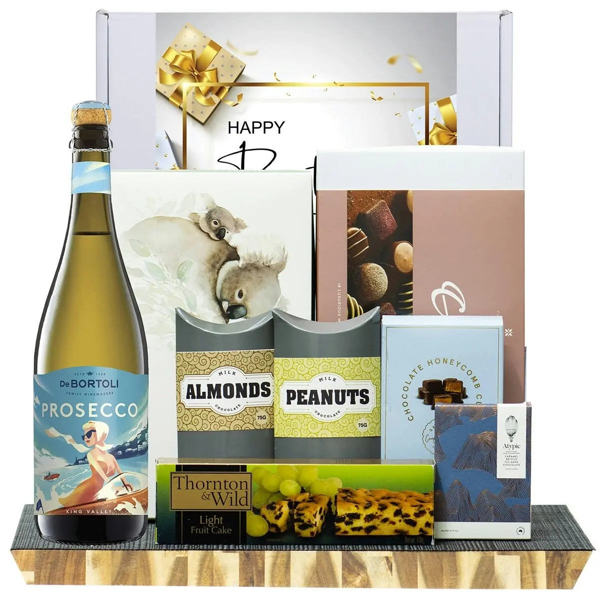 29337C Happy Birthday Gourmet Hamper with De Bortoli King Valley Prosecco