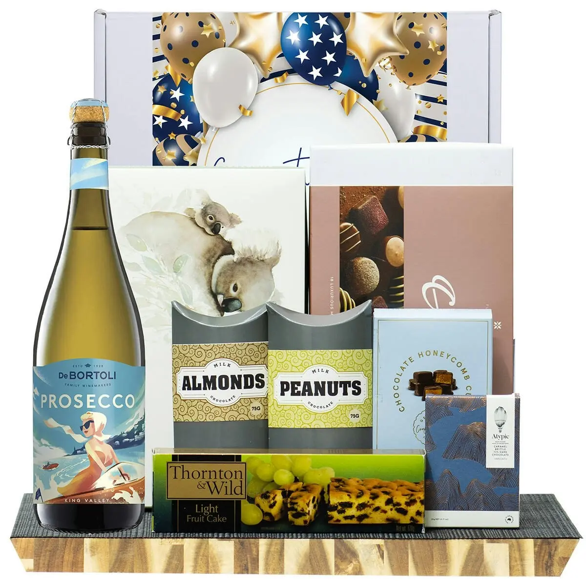 29337F Congratulations Gourmet Hamper with De Bortoli King Valley Prosecco