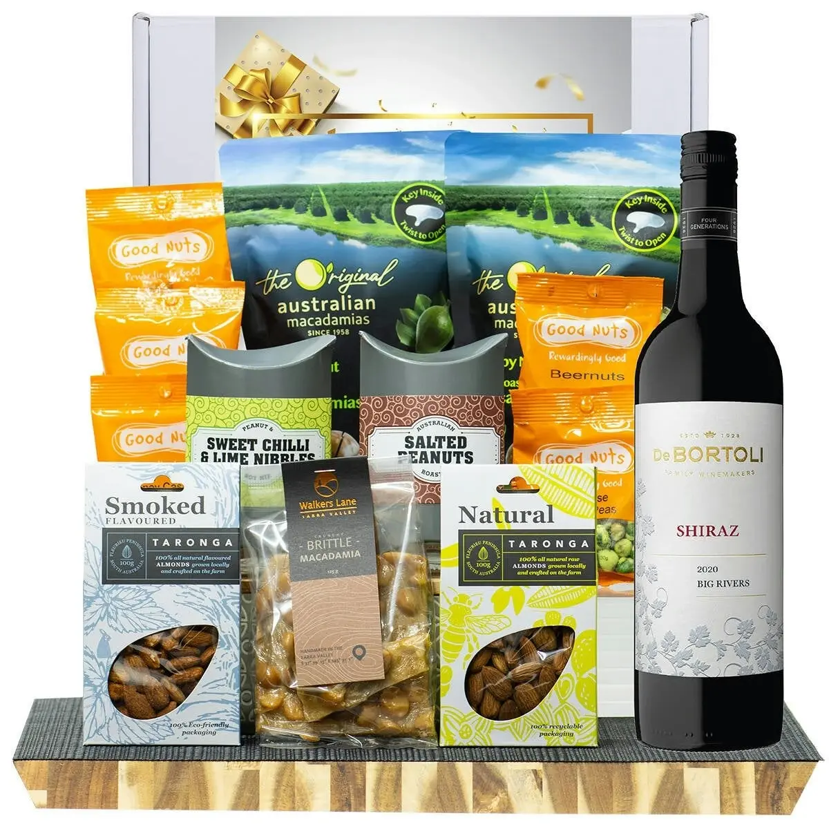 29421C Happy Birthday Gourmet Hamper De Bortoli Big Rivers Shiraz