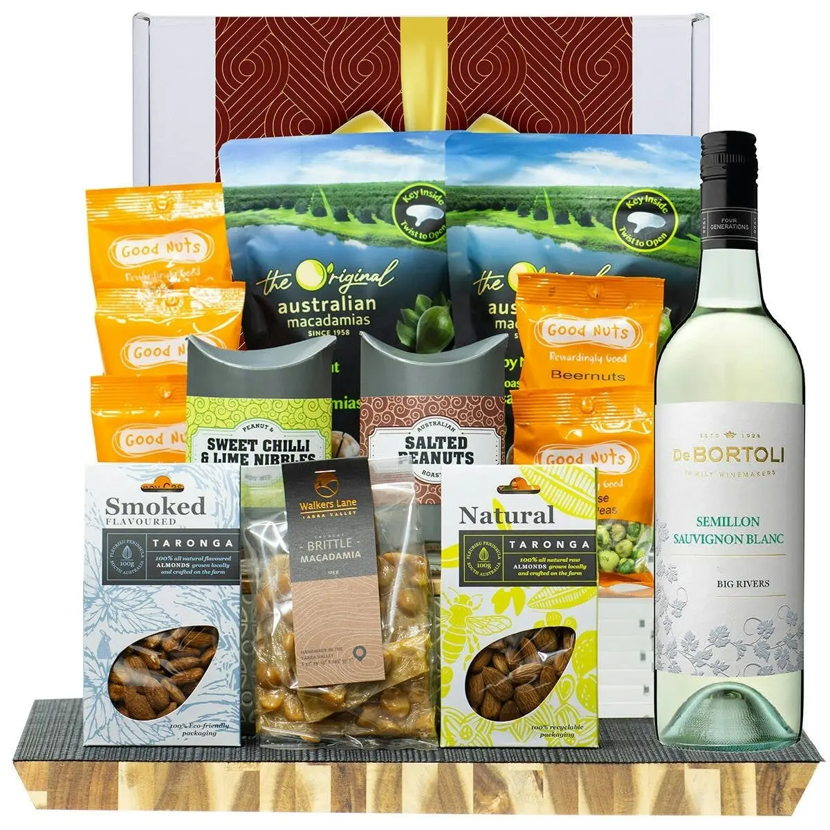 29422A Gourmet Hamper with De Bortoli Big Rivers Semillon Sauvignon Blanc