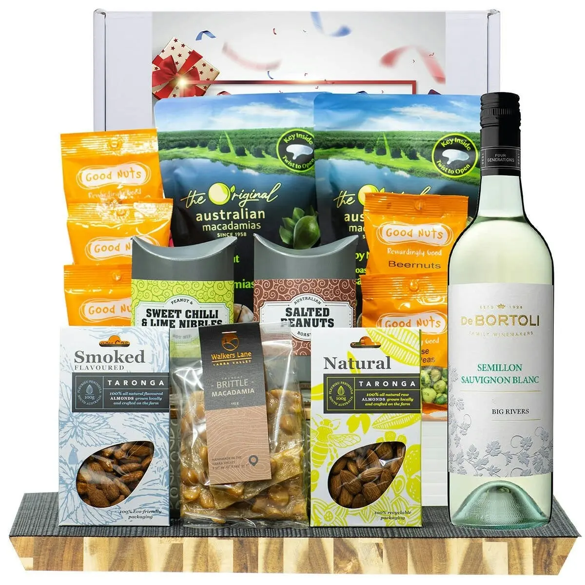 29422E Just For You Gourmet Hamper with De Bortoli Big Rivers Semillon Sauvignon Blanc