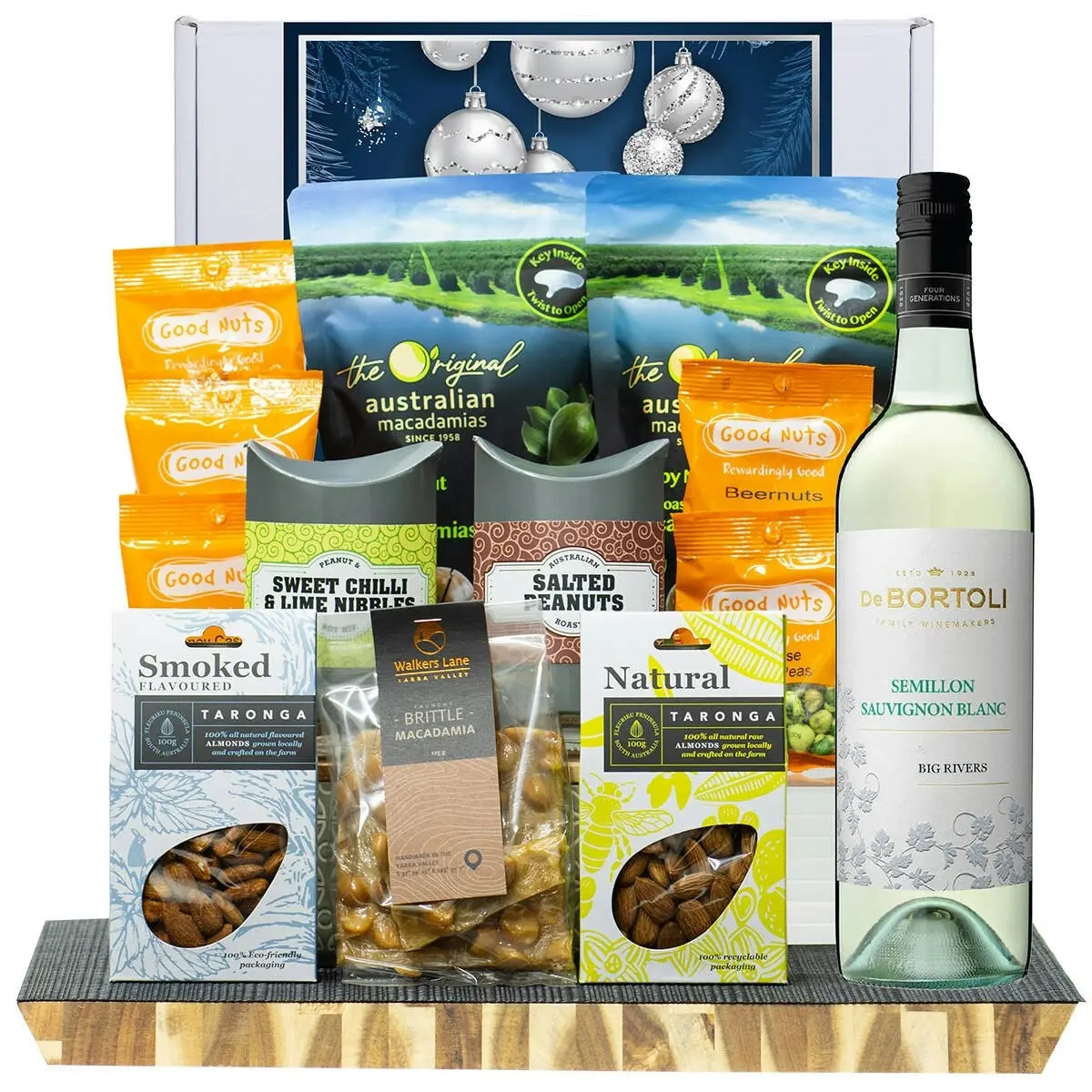 29422X Christmas Gourmet Hamper with De Bortoli Big Rivers Semillon Sauvignon Blanc