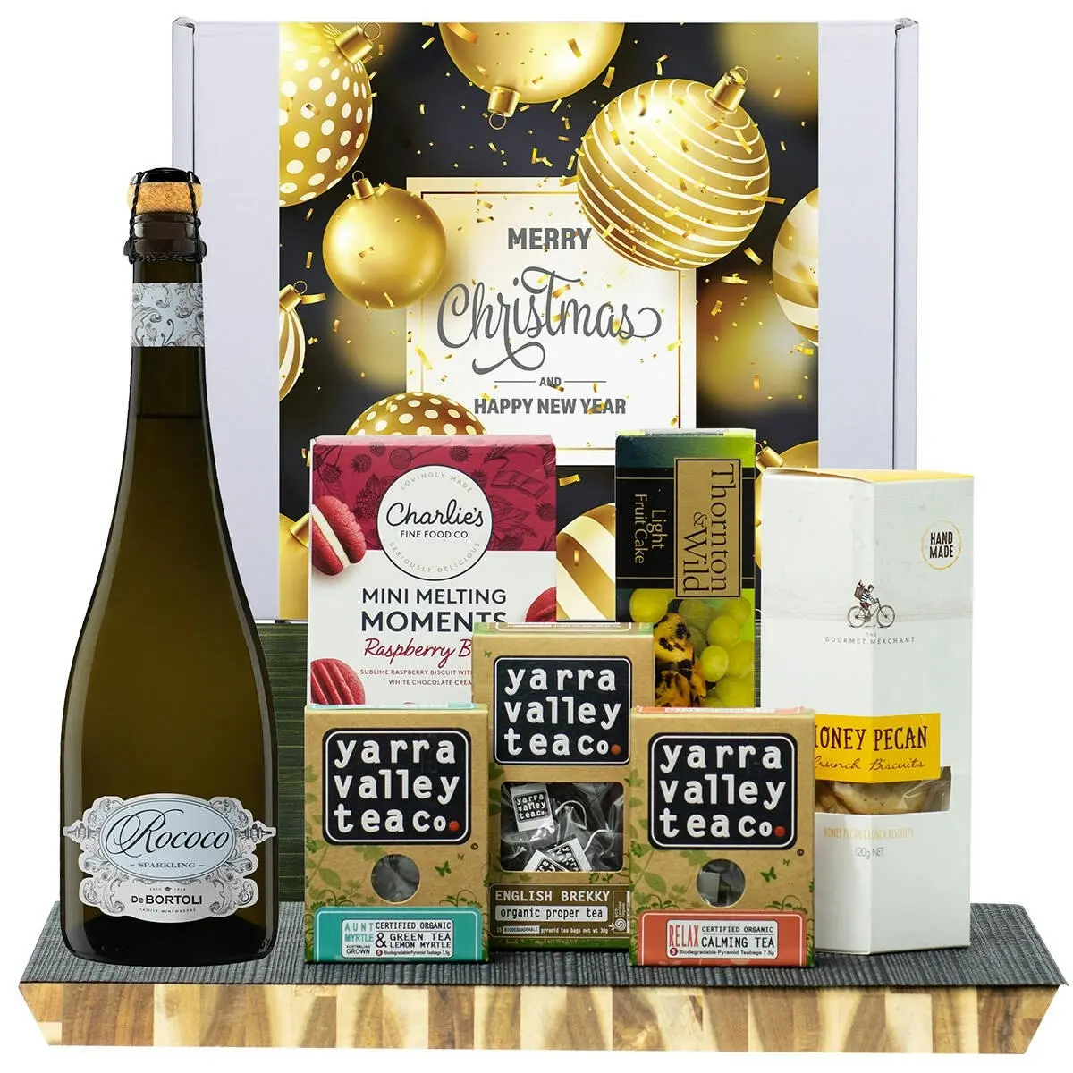 29736V Christmas Gourmet Hamper with De Bortoli Rococo Premium Cuvee