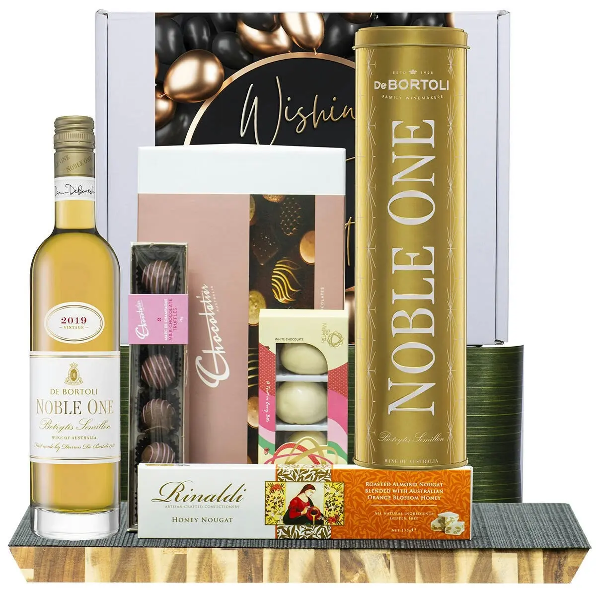 29835D All The Best Gourmet Hamper with De Bortoli Nobel One Botrytis Semillon