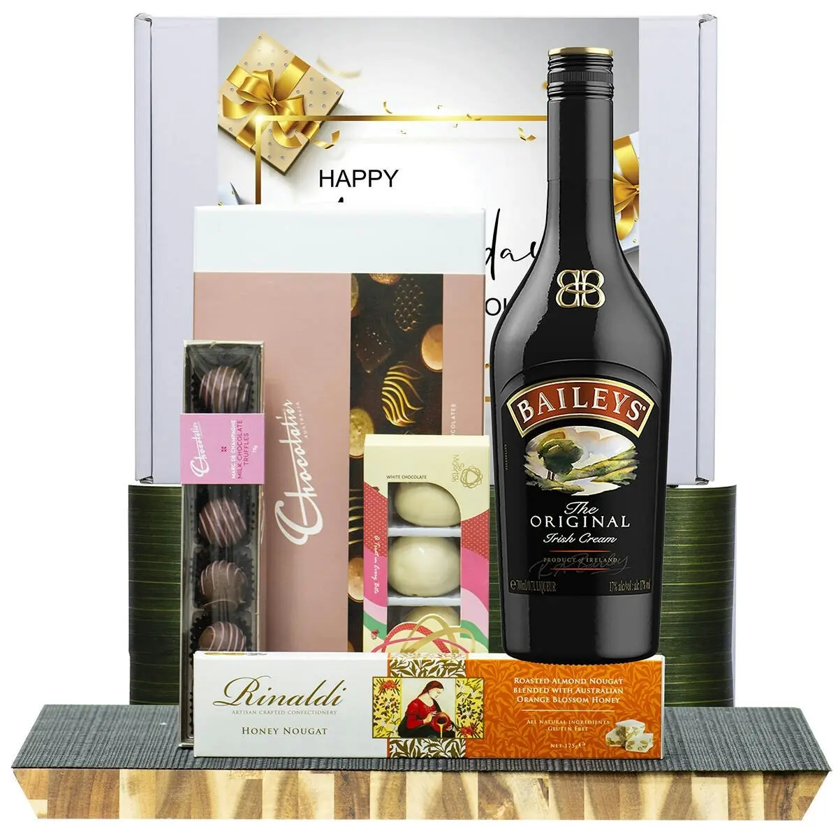 29872C Happy Birthday Gourmet Hamper with Baileys Irish Cream