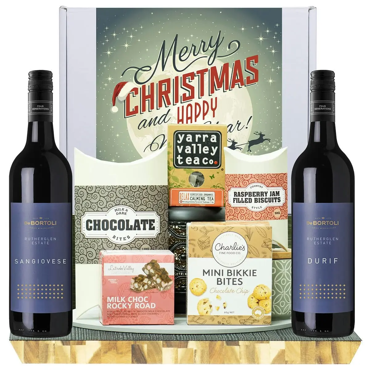 22632W Christmas Gourmet Food Hamper with De Bortoli Rutherglen