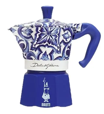 Bialetti Dolce & Gabbana Moka Express | Mediterrean Blue - 3 Cup