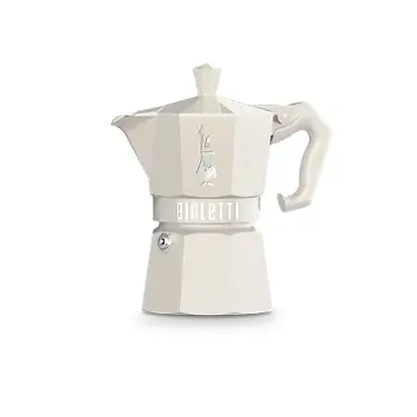 Bialetti Moka Exclusive 3 Cup - Cream