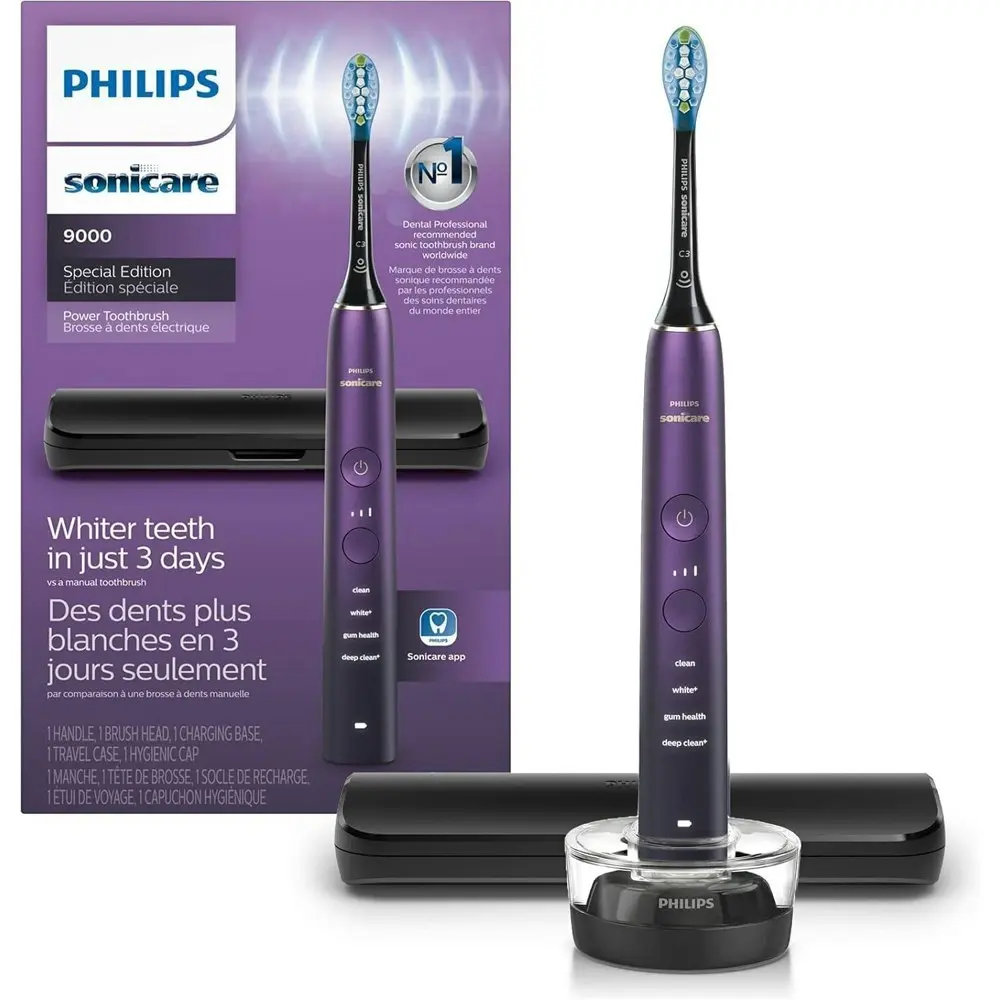 Philips HX9911/74 Sonicare DiamondClean 9000 Electric Power Toothbrush SE Purple