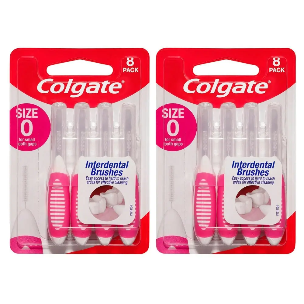 16pc Colgate Interdental Brush Floss Size 0 Teeth Cleaning Toothbrush Oral Care