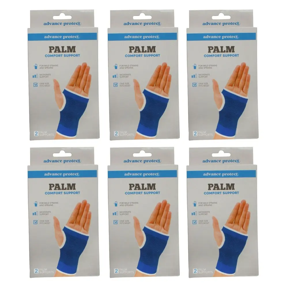 6x 2pc Advance Protect Palm Support Compression Sleeves Wrist Pain Relief 10x8cm