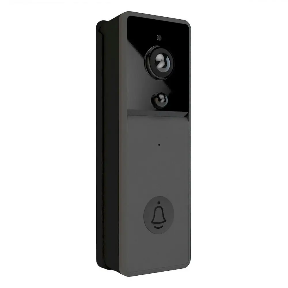 Laser Smart Doorbell WiFi Camera/Video Recording Door Bell Intercom Chime Black