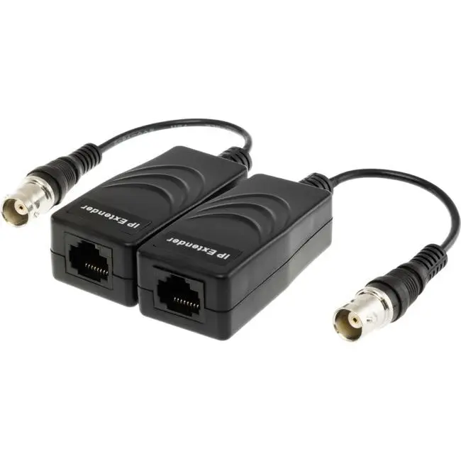 Doss IPOC200 Passive 200M Ethernet/IP Signal Extender Over Coax Cable Pair Black