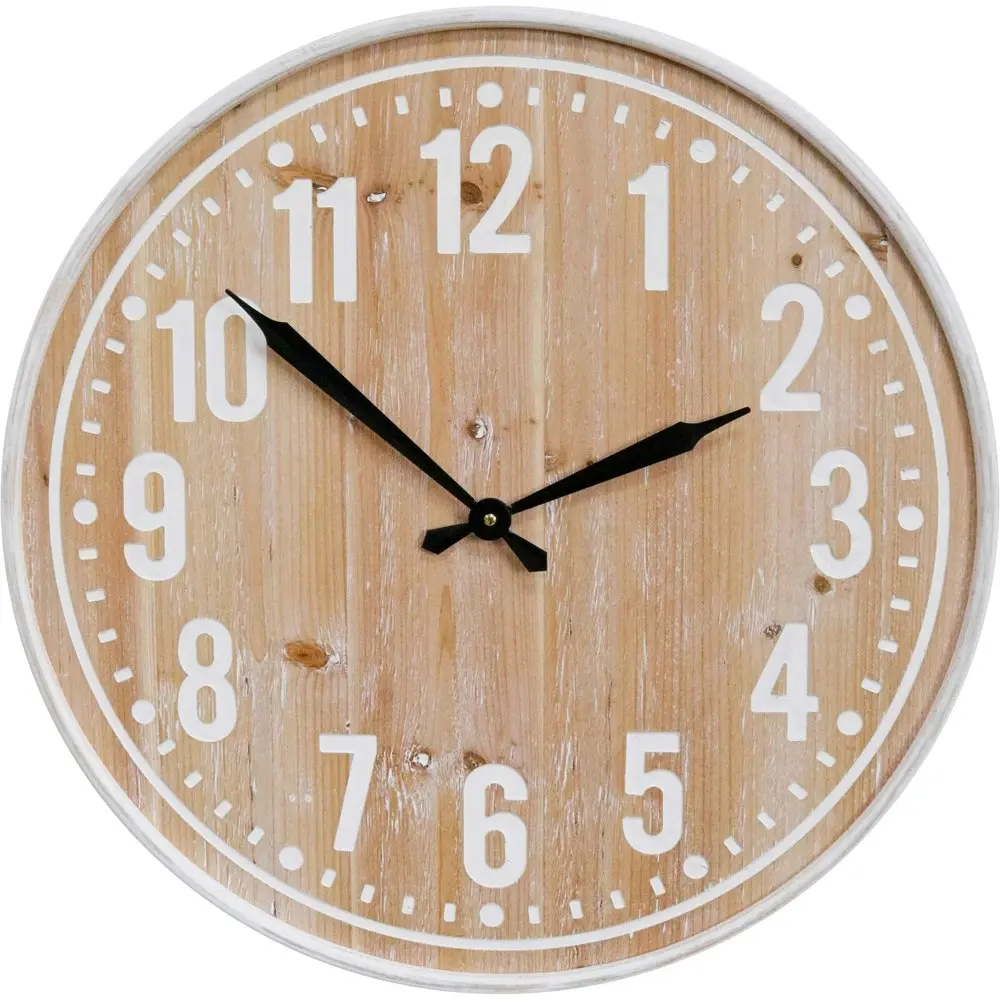 LVD East Hamptons Hanging Wall Clock Analogue 60cm Round Home/Office Decor