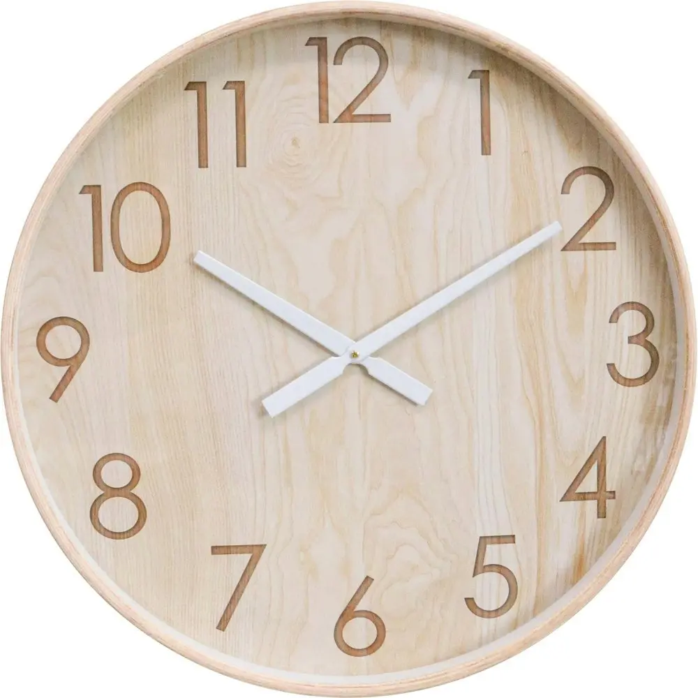 LVD Balsaglass Hanging Wall Clock Analogue 60cm Round Home/Office Room Decor