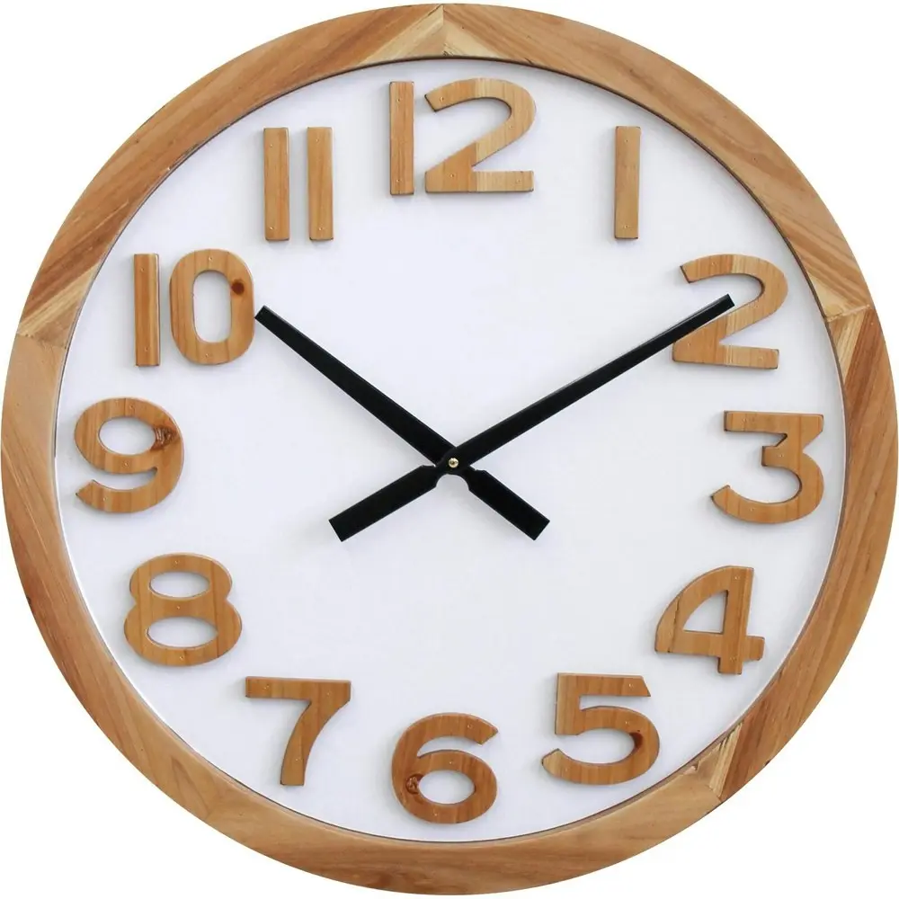 LVD Cable Beach Hanging Wall Clock Analogue 50cm Round Home/Office Decor