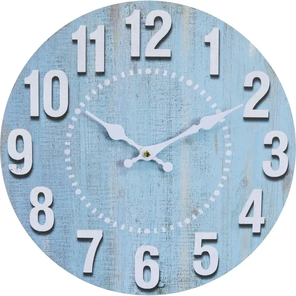 LVD Mist Hanging Wall Clock Analogue 34cm Round Home/Office Room Decor