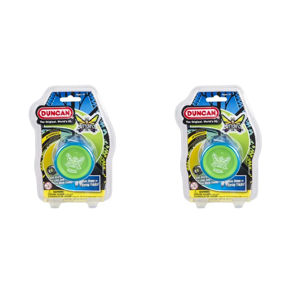 2x Duncan Yo Yo Intermediate Butterfly XT Kids/Children Classic Toy 6y+ Assorted