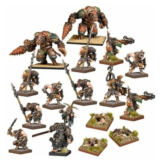 16pc Mantic Games Vanguard Ratkin Warband Miniature Toy Tabletop Figure Set