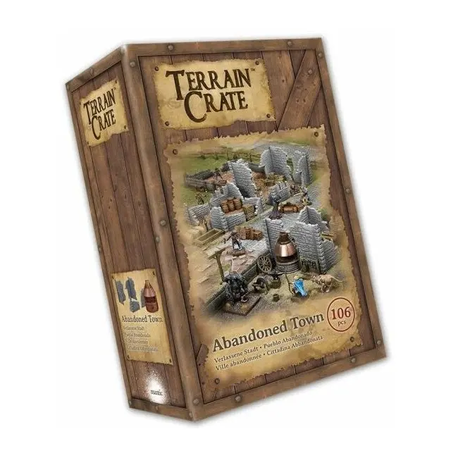 10pc Mantic Games Terraincrate Abandoned Town Miniature Display Accessory Set