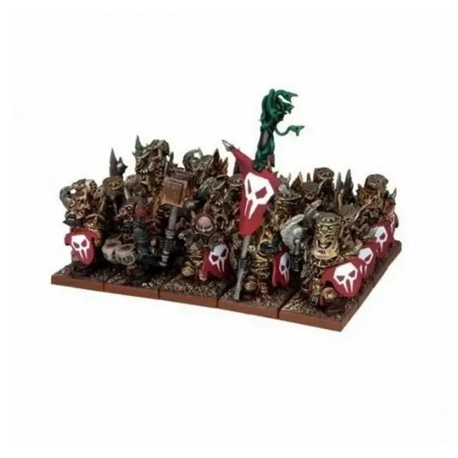 Mantic Games Kings Of War Abyssal Dwarf Immortal Guard Regiment Miniature Toy