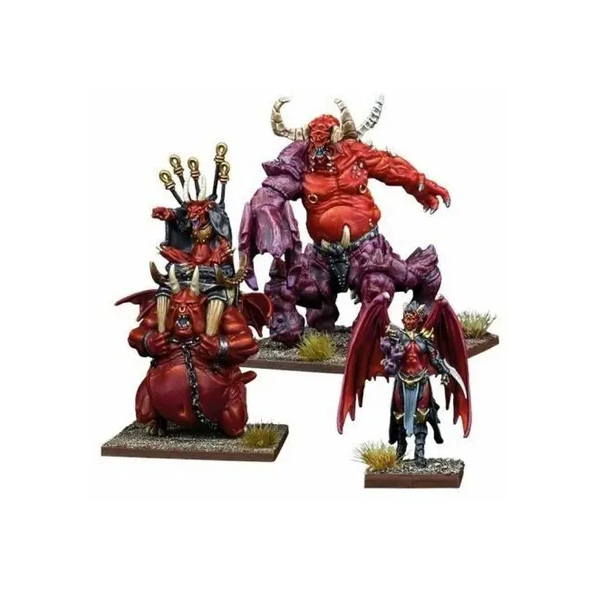 3pc Mantic Games Kings Of War Vanguard Abyssal Faction Booster Miniature Toy