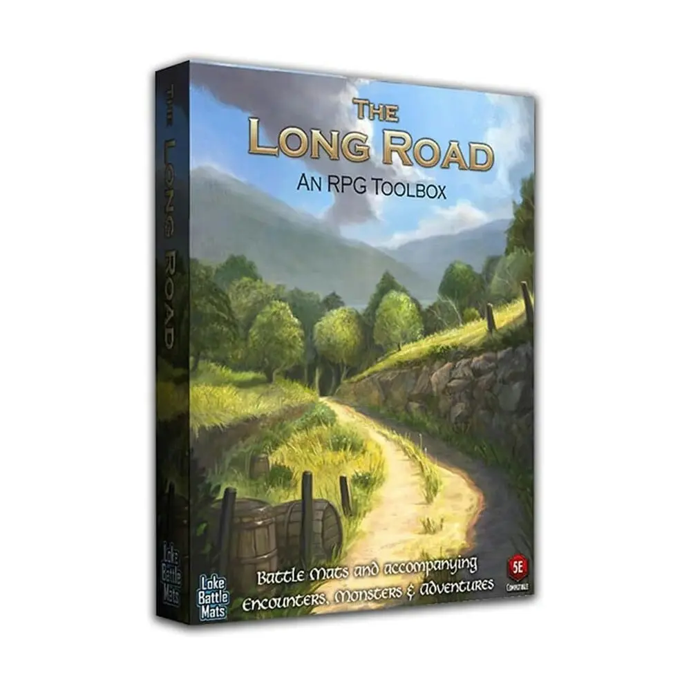 Loke BattleMats Toolbox The Long Road Roleplaying Adventure Game Board/Book Set