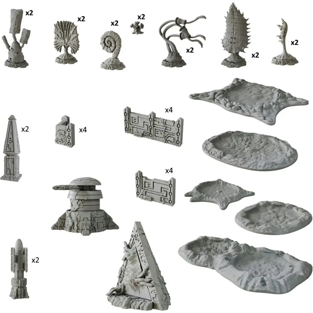 51pc Mantic Games Terrain Crate Death World Scenery TTRPG Game Accessory Set