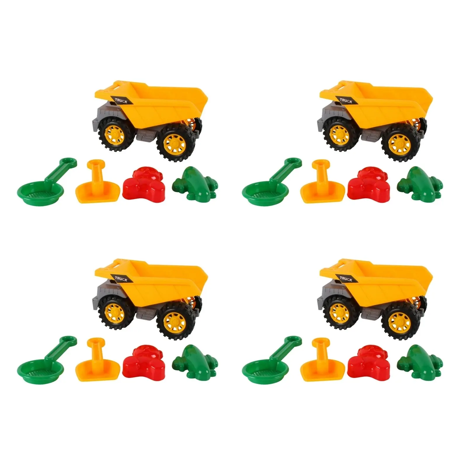 4x 5pcRazoo Beach Dump Truck Versatile Kids/Children Play Toy Set 16x10cm 18m+