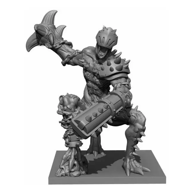 Mantic Games Kings Of War Abyssal Dwarf Grotesque Champion Miniature Figure Toy