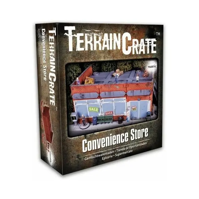 Mantic Games Terrain Crate Convenience Store Scenery TTRPG Game Accessory Set