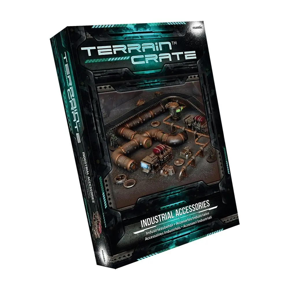 Mantic Games Terrain Crate Industrial Sci-Fi Battlefield TTRPG Accessories Set